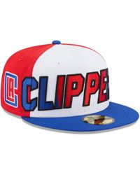 KTZ - White And Royal La Clippers Back Half 59fifty Fitted Hat - Lyst