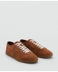 Mango - Suede Sneakers - Lyst