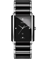 Rado - Swiss Integral Diamond Accent Ceramic And Stainless Steel Bracelet Watch 31mm R20206712 - Lyst