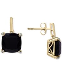 Macy's - Onyx & Diamond Accent Drop Earrings - Lyst