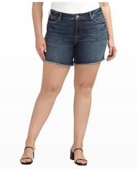 Silver Jeans Co. - Plus Size Suki Luxe Stretch Mid Rise Curvy Fit Short - Lyst