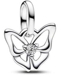 PANDORA - Butterfly Mini Dangle Charm - Lyst