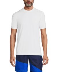 Lands' End - Sunshade Upf 50 Short Sleeve Swim Tee Cooling Rash Guard - Lyst