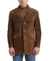 BGSD - Men Brett Three-button Suede Leather Blazer - Lyst