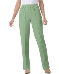 Woman Within - Plus Size Tall The Hassle-free Elastic-waist Soft Knit Pant - Lyst