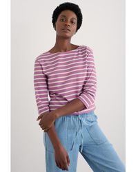 Seasalt Cornwall - Sailor Quarter Sleeve Top - Lyst
