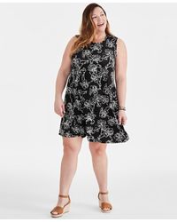 Style & Co. - Plus Size Printed Sleeveless Flip Flop Dress - Lyst