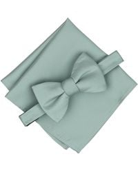 Alfani - Braden Solid Bow Tie & Pocket Square - Lyst