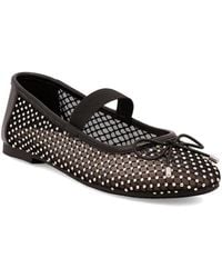 MIA - Unica Mary-jane Rhinestone Mesh Flats - Lyst
