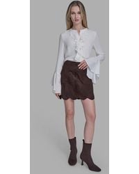 BCBGMAXAZRIA - Tulip Hem Mini Skirt - Lyst