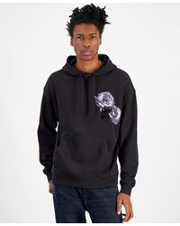 BOSS - Hugo By Relaxed-fit Floral Logo-print Hoodie - Lyst