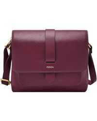 Fossil - Kinley Small Leather Crossbody Bag - Lyst
