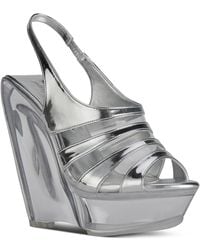 Jeffrey Campbell - Slo-mo Vinyl Platform Wedge Sandals - Lyst