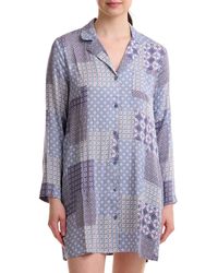 Splendid - Printed Long-sleeve Sleepshirt - Lyst