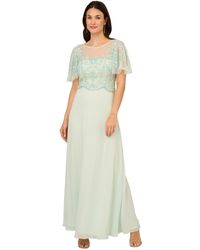 Adrianna Papell - Beaded Gown - Lyst