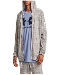 under armour rival stack full zip hoodie