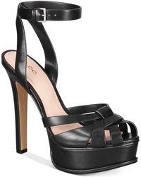 black platform sandals aldo