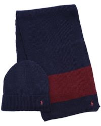 Polo Ralph Lauren - Rugby Stripe Scarf And Hat Gift Set - Lyst
