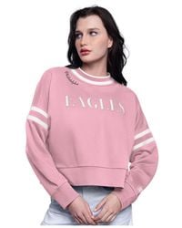 Starter - Philadelphia Eagles Power Play Cropped Pullover Sweatshirt - Lyst