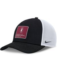 Nike - Black/white Stanford Cardinal 2025 On-field Rise Engineered Trucker Adjustable Hat - Lyst
