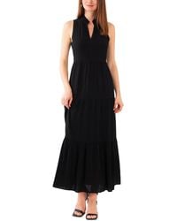 Vince Camuto - Split-neck Sleeveless Maxi Dress - Lyst