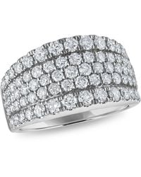 Macy's - Diamond 5-row Pave Band Ring (2 Ct. T.w. - Lyst