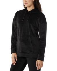 32 Degrees - Velour Pouch-pocket Pullover Hoodie - Lyst