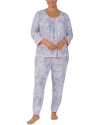 Ellen Tracy - Plus Size 2-pc. Printed jogger Pajamas Set - Lyst