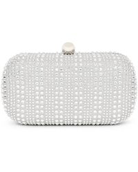 Badgley Mischka - Woman's Arya Crystal Micro Glitter Minaudiere - Lyst