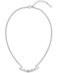 Lacoste - Crocodile Statement Necklace - Lyst