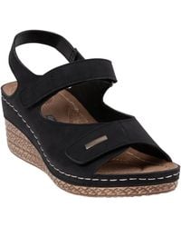 Gc Shoes - Keltie Double Strap Wedge Sandals - Lyst