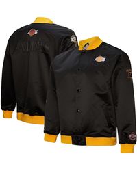 Mitchell & Ness - Los Angeles Lakers Hardwood Classics Team Og 3.0 Lightweight Satin Full-snap Jacket - Lyst