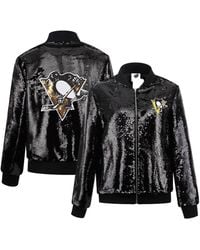 Cuce - Pittsburgh Penguins Sequin Full-zip Jacket - Lyst