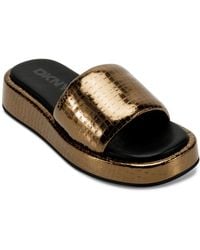 DKNY - Everyday Cushioned Insole Lachine-platfrom Sandal Flat - Lyst