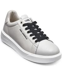 Karl Lagerfeld - Logo Plain Toe Sneakers - Lyst