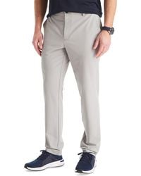 Nautica - Signature Slim-fit Flat-front Performance Pants - Lyst