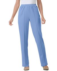 Woman Within - Within The Hassle-free Elastic-waist Soft Knit Pant - Lyst