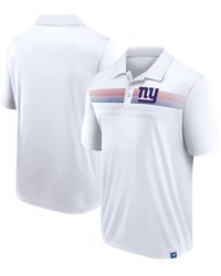 Fanatics - Branded White New York Giants Victory For Us Interlock Polo - Lyst