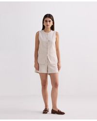 REISTOR - Cotton Tweed Vest Jacket Set - Lyst