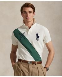 Polo Ralph Lauren - Custom Slim Fit Big Pony Mesh Polo Shirt - Lyst