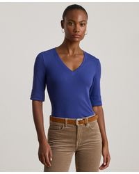Ralph Lauren - Elbow-sleeve Top - Lyst