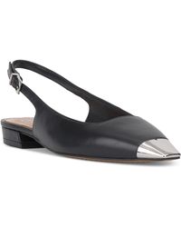 Vince Camuto - Sellyn Slingback Capped-toe Flats - Lyst