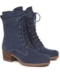 Celtic & Co. - Derby Lace Up Block Heel Boots - Lyst