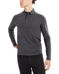 Kenneth Cole - Classic Fit Performance Stretch Long Sleeve Polo Shirt - Lyst