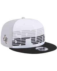 KTZ - White/black San Antonio Spurs Throwback Gradient Tech Font 9fifty Snapback Hat - Lyst