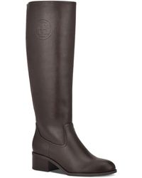 Tommy Hilfiger Imina Riding Boots in Black - Lyst