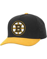 Mitchell & Ness - Black/gold Boston Bruins May Flowers Pro Crown Adjustable Hat - Lyst