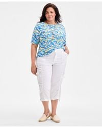 Style & Co. - Mid-rise Cargo Capri Pants - Lyst