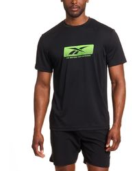 Reebok - Distance Short Sleeve Crewneck Graphic Running T-shirt - Lyst
