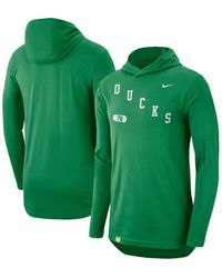 Nike - Oregon Ducks Team Performance Long Sleeve Hoodie T-shirt - Lyst